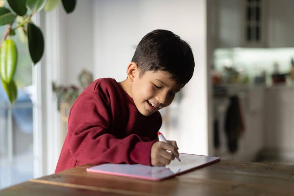 The Science of Writing: Understanding Dysgraphia 1 child writing